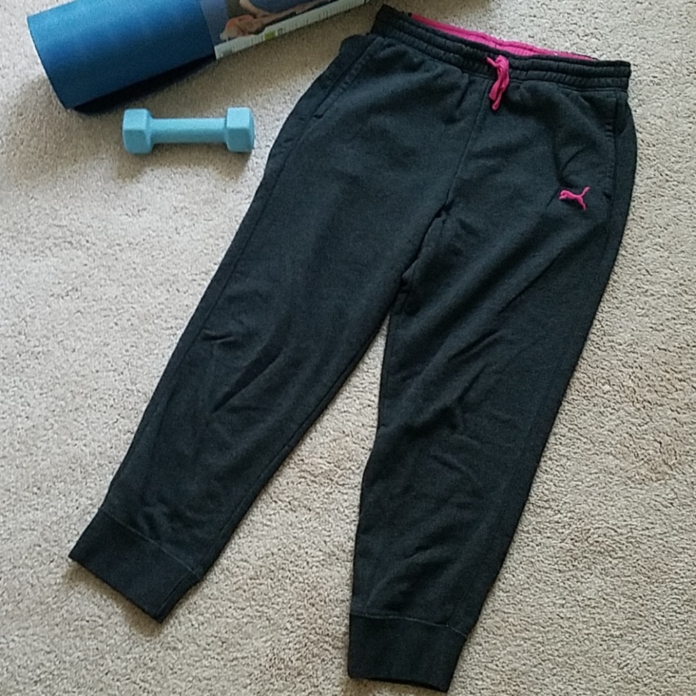 Puma crop sweat pants
